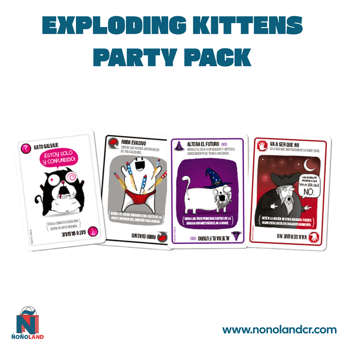 Exploding Kittens Party Pack (Idioma: Inglés y Español) - ÑoñolandCR