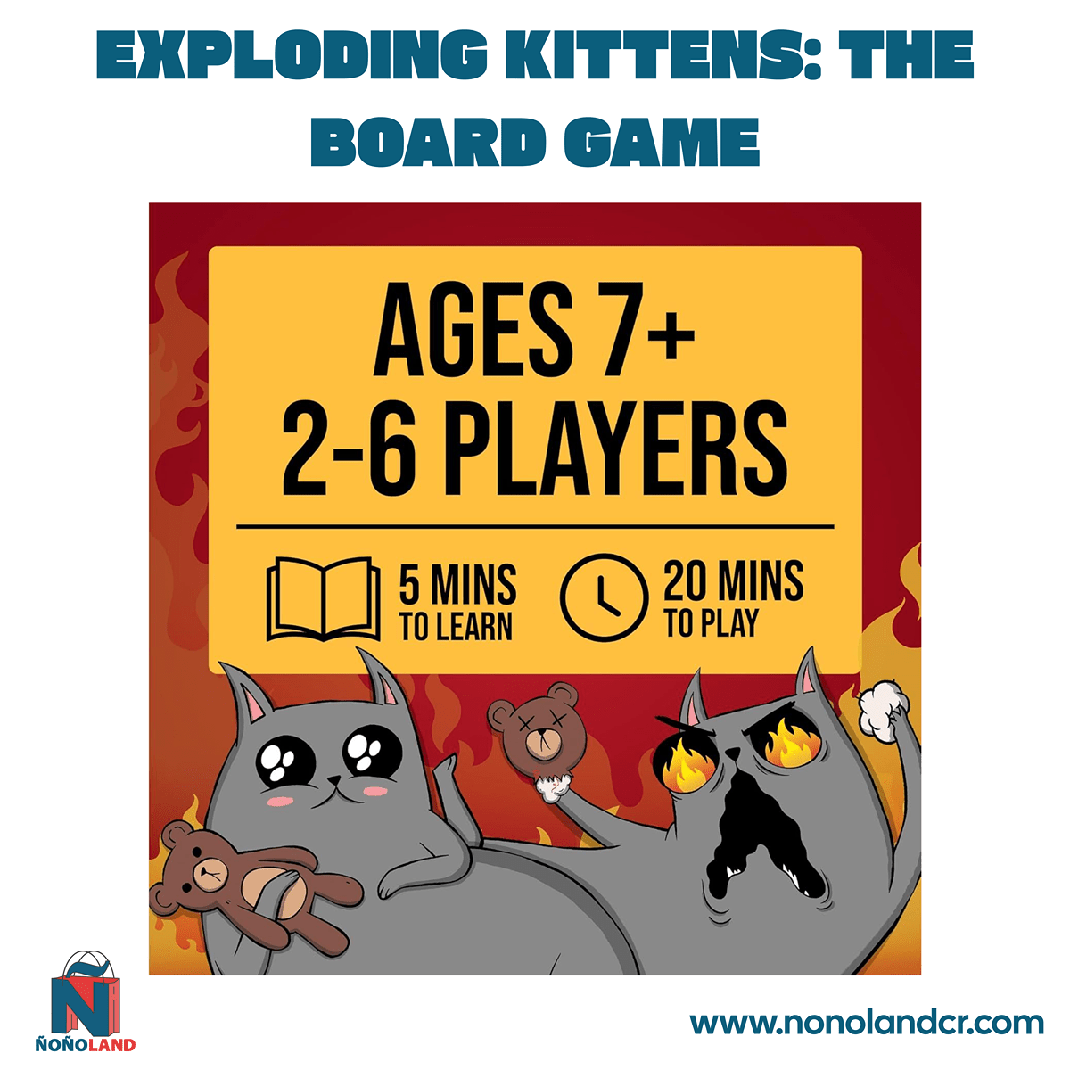 Exploding Kittens: The Board Game (Idioma: Inglés y Español) - ÑoñolandCR