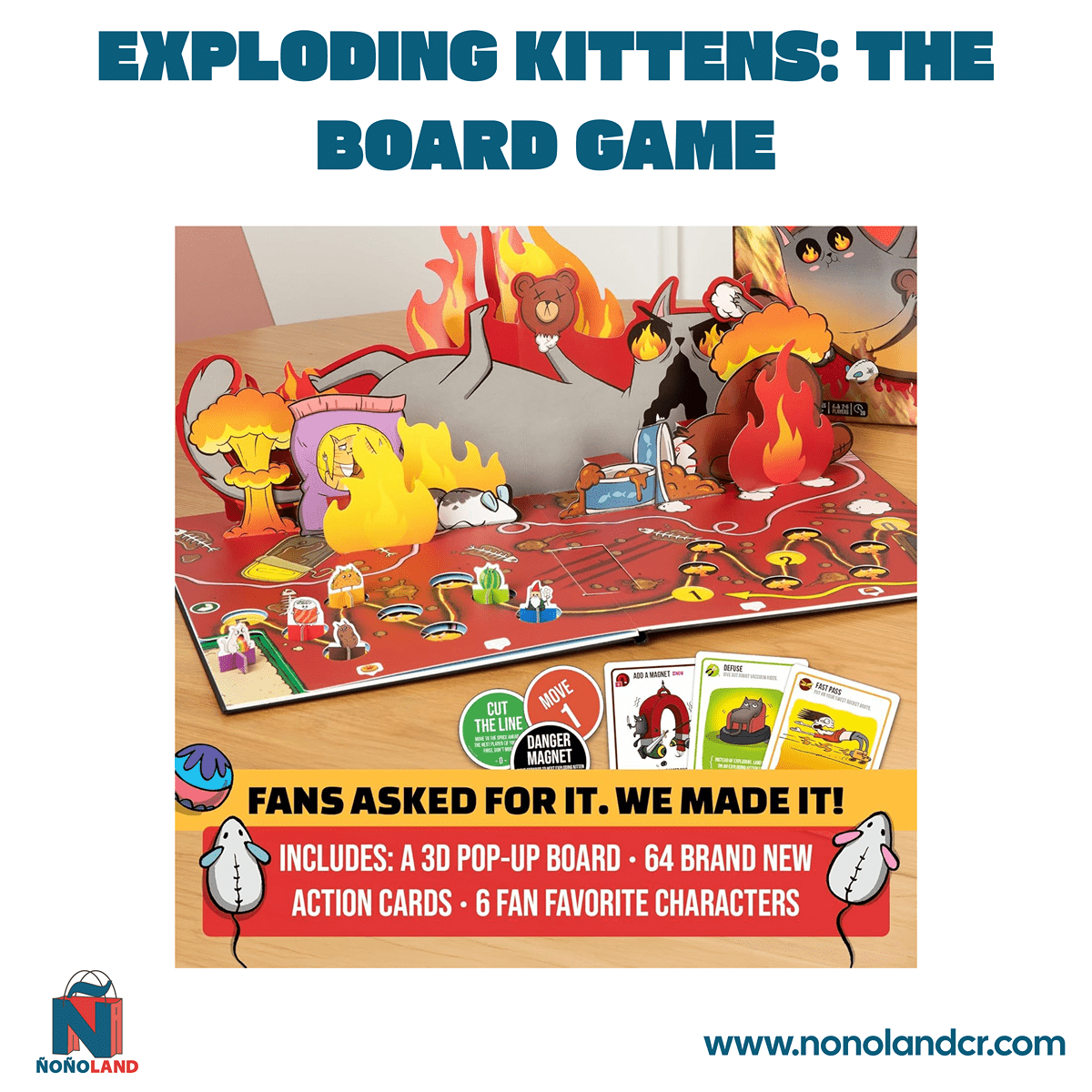 Exploding Kittens: The Board Game (Idioma: Inglés y Español) - ÑoñolandCR