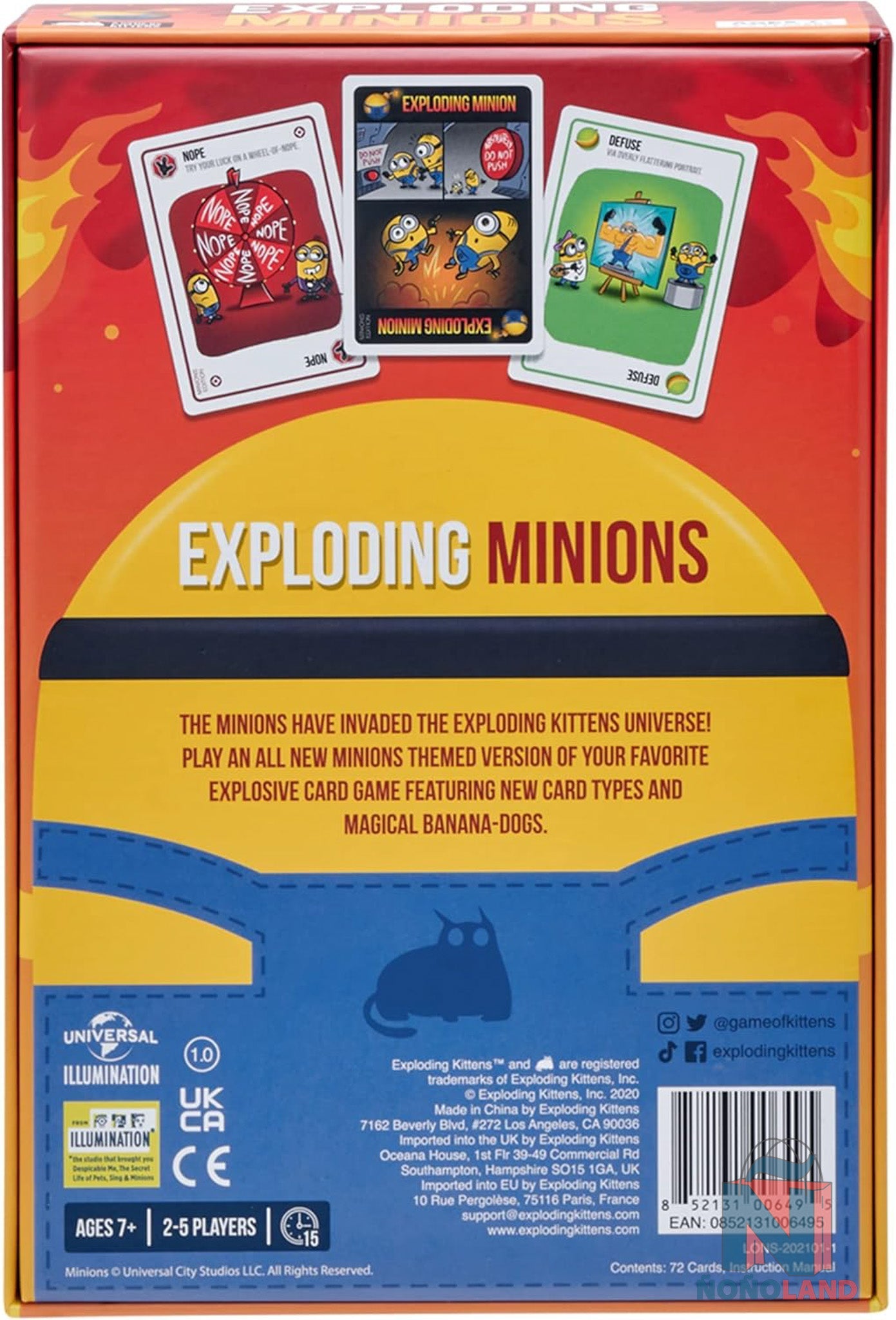 Exploding Minions by Exploding Kittens (Idioma: Inglés) - ÑoñolandCR