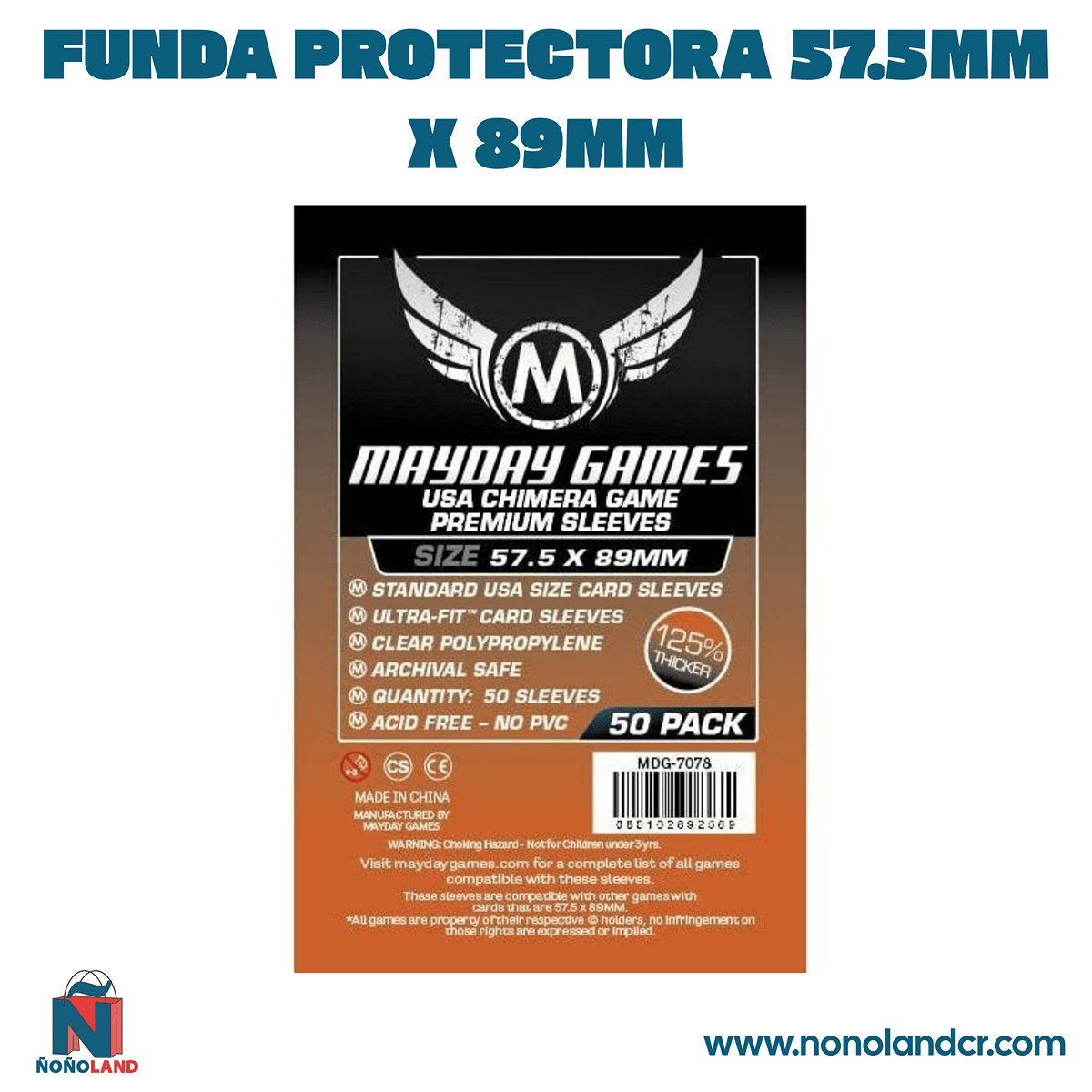 Funda protectora para cartas de 57.5mm x 89mm - ÑoñolandCR