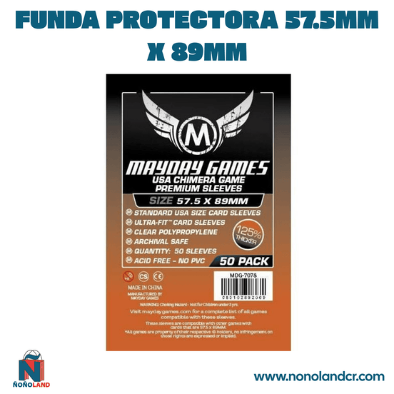Funda protectora para cartas de 57.5mm x 89mm - ÑoñolandCR