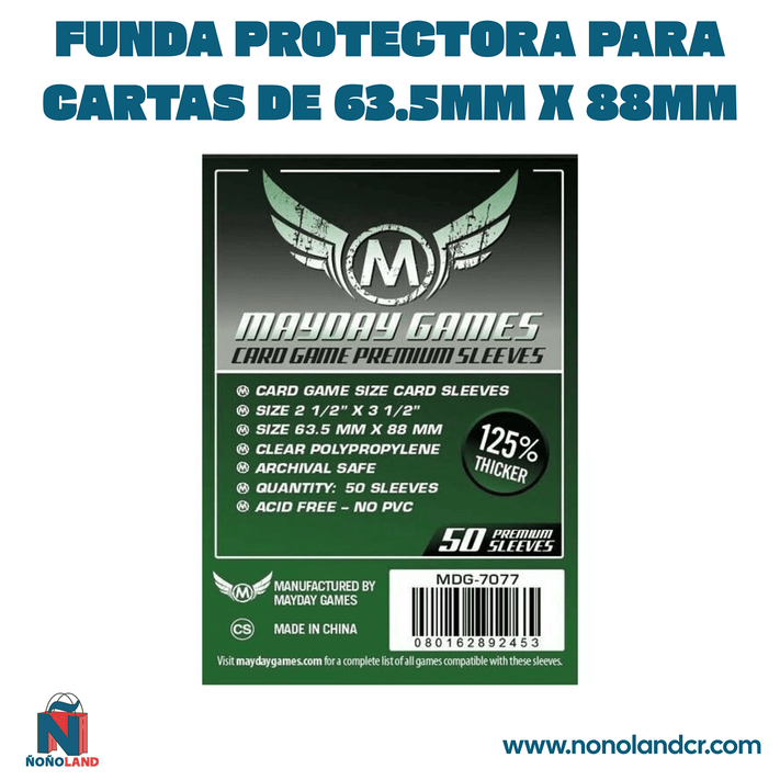 Funda protectora para cartas de 63.5mm x 88mm - ÑoñolandCR