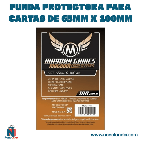 Funda protectora para cartas de 65mm x 100mm - ÑoñolandCR