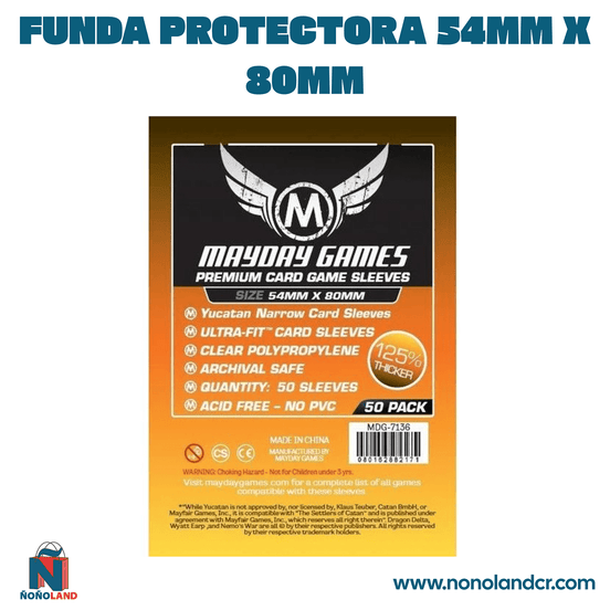 Funda protectora para Yucatan para cartas de 54mm x 80mm - ÑoñolandCR
