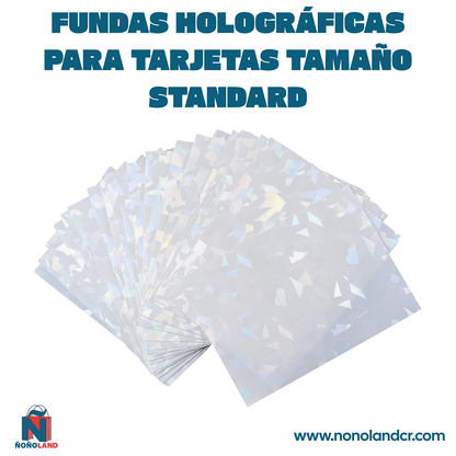 Fundas holográficas para tarjetas, tamaño standard, 100 unidades, diferentes colores - ÑoñolandCR