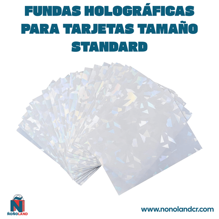 Fundas holográficas para tarjetas, tamaño standard, 100 unidades, diferentes colores - ÑoñolandCR