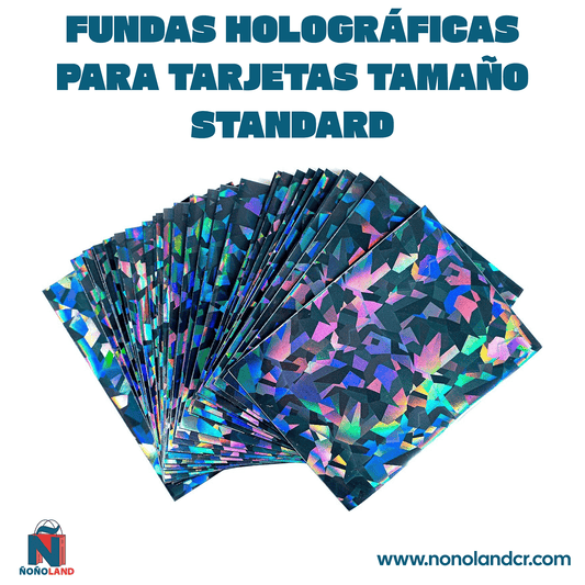 Fundas holográficas para tarjetas, tamaño standard, 100 unidades, diferentes colores - ÑoñolandCR