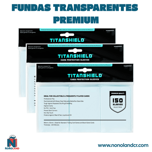 Fundas transparentes Premium para tarjetas, tamaño standard, 150 unidades - ÑoñolandCR