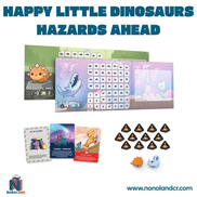 Happy Little Dinosaurs: Hazards Ahead Expansión para 5 - 6 Dinosaurios (Idioma: Inglés y Español) - ÑoñolandCR