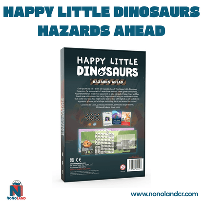 Happy Little Dinosaurs: Hazards Ahead Expansión para 5 - 6 Dinosaurios (Idioma: Inglés y Español) - ÑoñolandCR