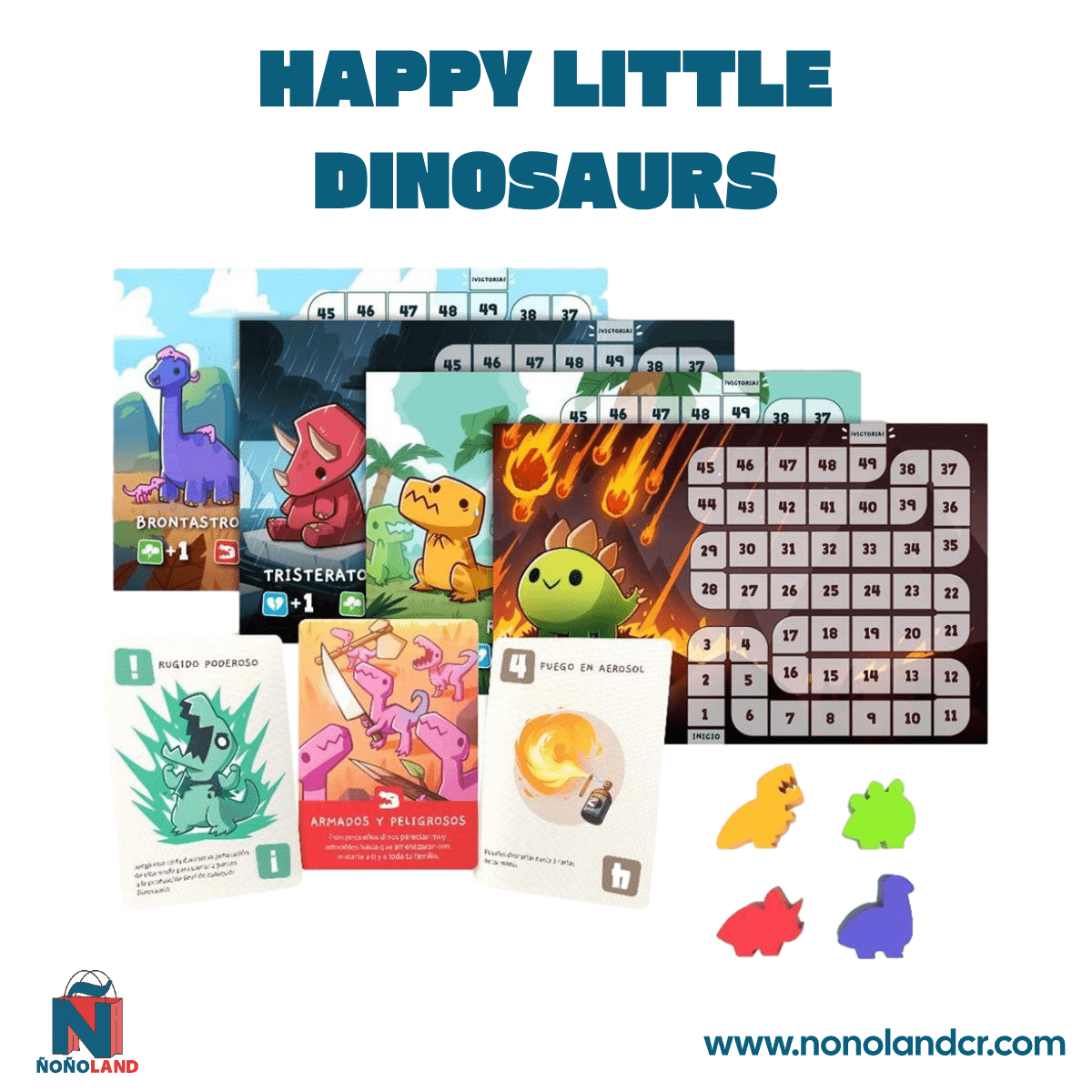 Happy Little Dinosaurs (Idioma: Inglés y Español) - ÑoñolandCR