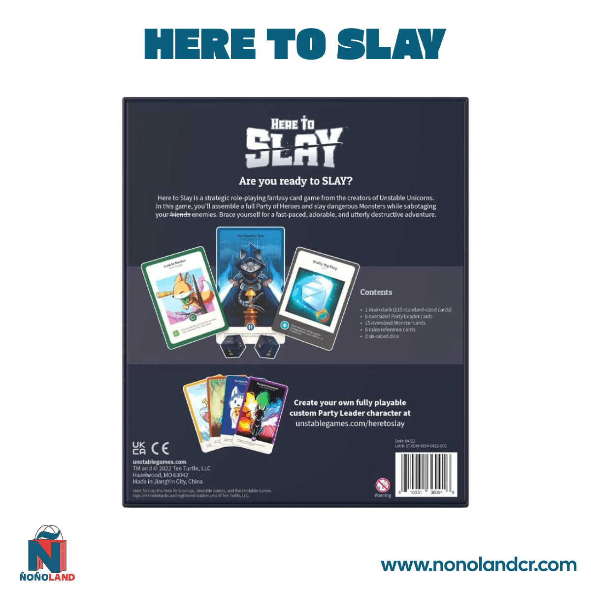 Here To Slay (Idioma: Inglés y Español) - ÑoñolandCR