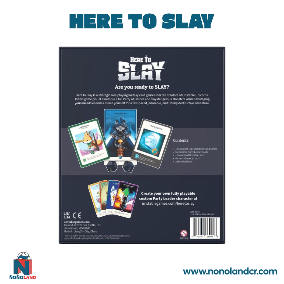 Here To Slay (Idioma: Inglés y Español) - ÑoñolandCR
