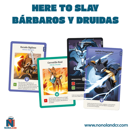 Here to Slay Warriors & Druids (Idioma: Inglés y Español) - ÑoñolandCR