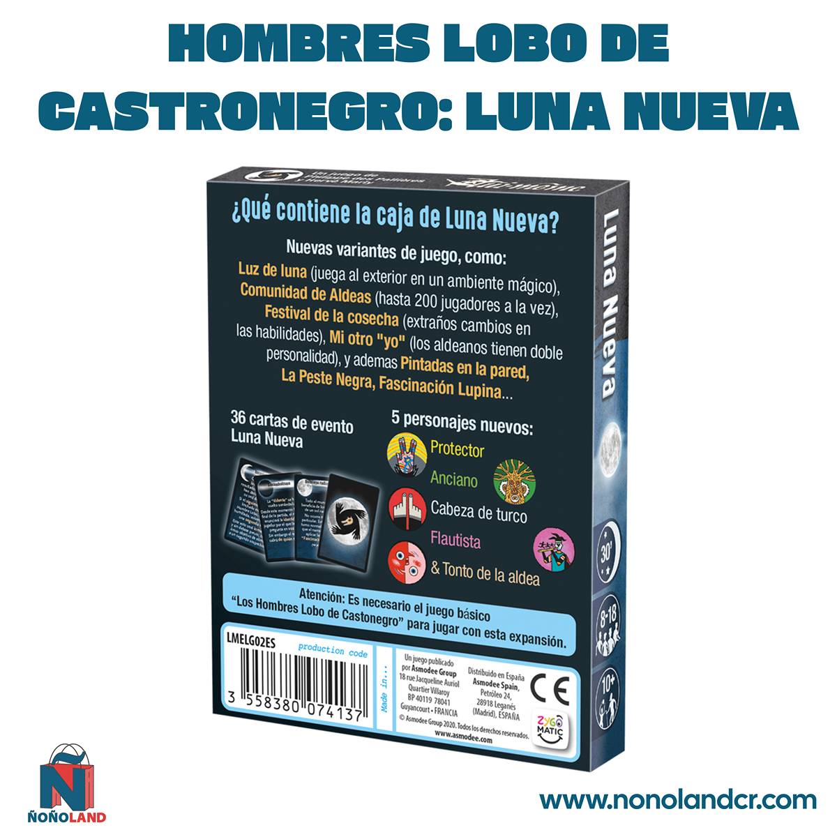 Hombres lobo de Castronegro: Luna Nueva (Idioma: Inglés y Español) - ÑoñolandCR
