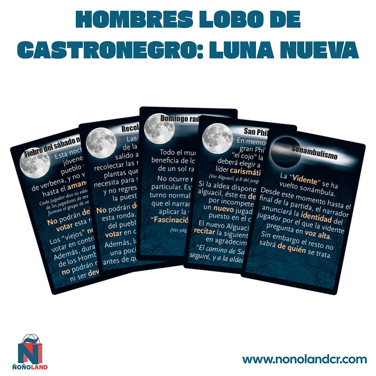 Hombres lobo de Castronegro: Luna Nueva (Idioma: Inglés y Español) - ÑoñolandCR