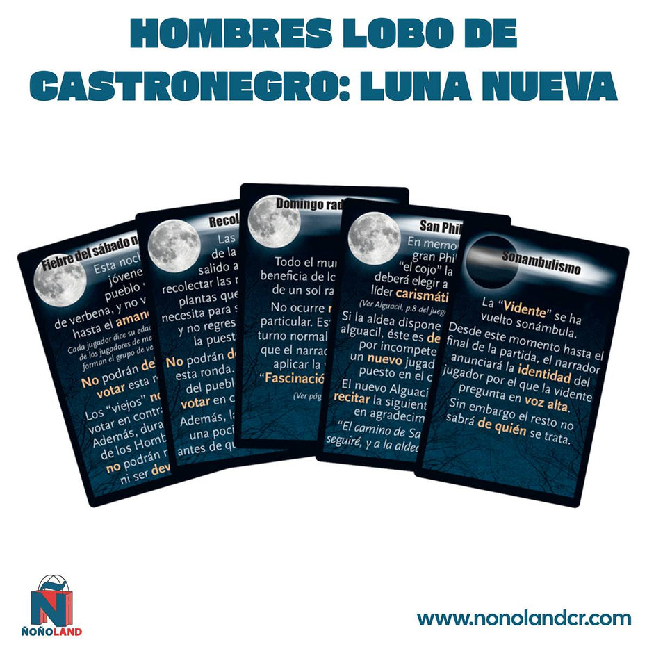Hombres lobo de Castronegro: Luna Nueva (Idioma: Inglés y Español) - ÑoñolandCR