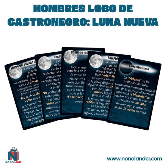 Hombres lobo de Castronegro: Luna Nueva (Idioma: Inglés y Español) - ÑoñolandCR