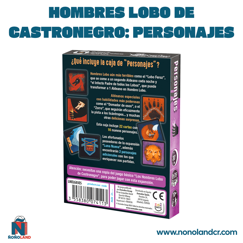 Hombres lobo de Castronegro: Personajes (Idioma: Inglés y Español) - ÑoñolandCR