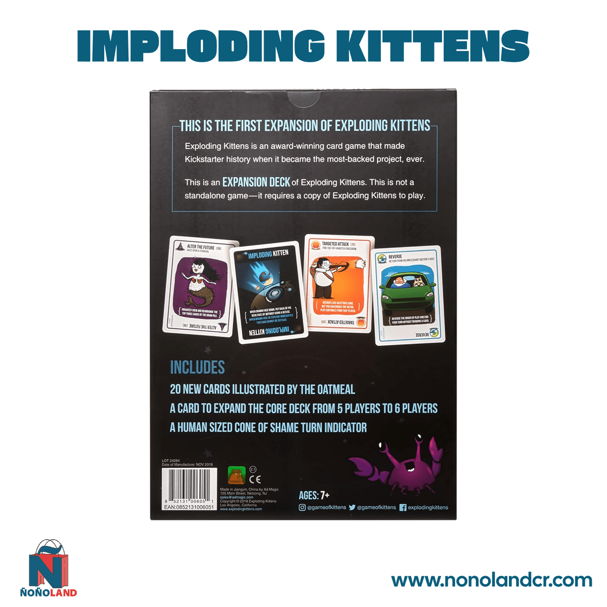 Imploding Kittens (Idioma: Inglés y Español) - ÑoñolandCR