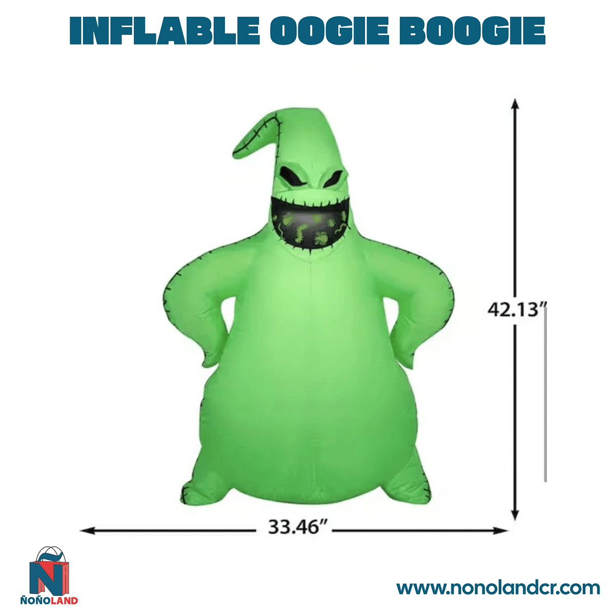 Inflable The Nightmare Before Christmas OOGIE BOOGIE - ÑoñolandCR