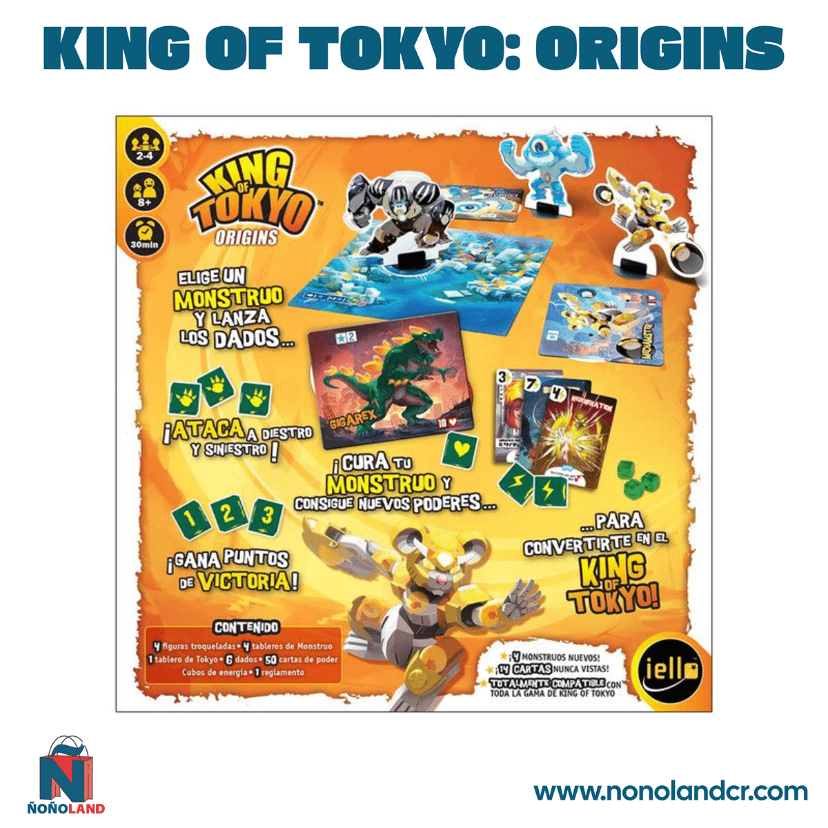 King of Tokyo: Origins (Idioma: Español) - ÑoñolandCR