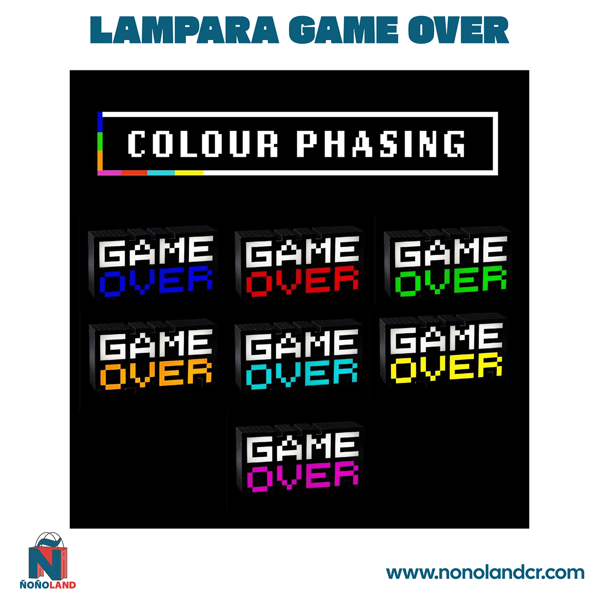 Lampara Game Over - ÑoñolandCR