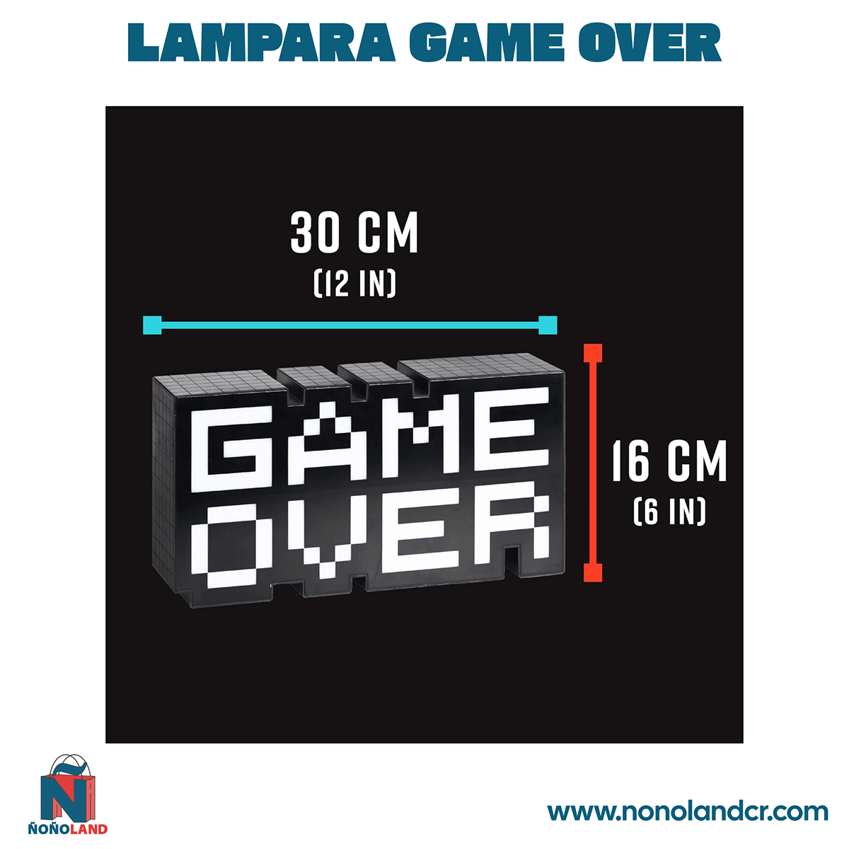 Lampara Game Over - ÑoñolandCR