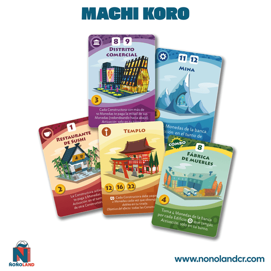 Machi Koro 2ª edición (Idioma: Español) - ÑoñolandCR