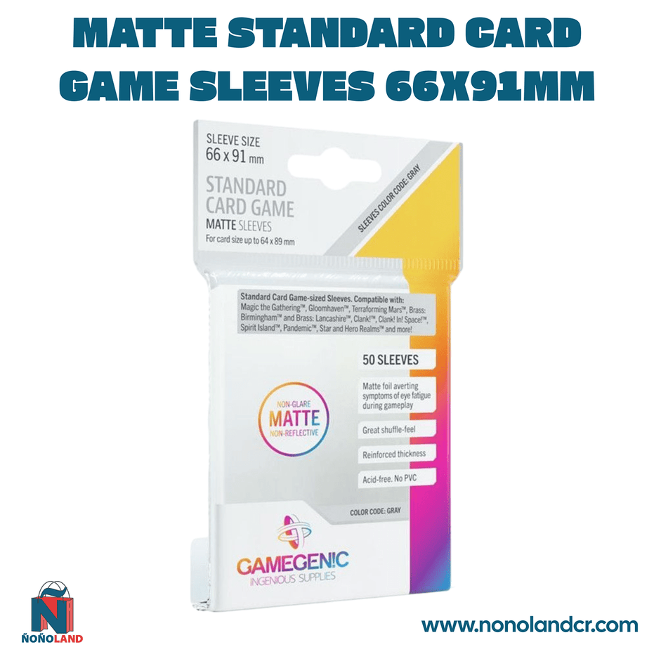 Matte Standard Card Game Sleeves 66x91mm - ÑoñolandCR