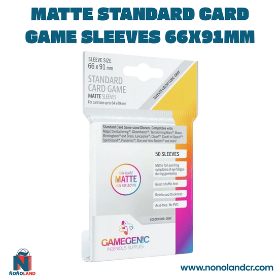 Matte Standard Card Game Sleeves 66x91mm - ÑoñolandCR
