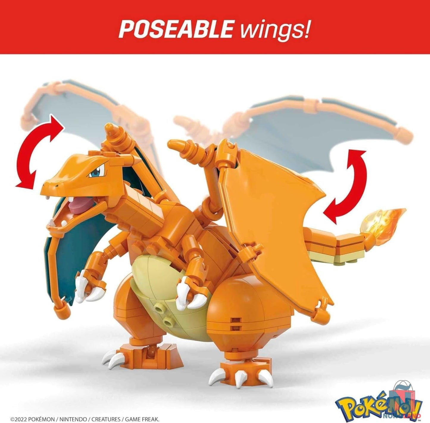Mega Pokémon - Set de construcción de Charizard - 222 piezas - Articulado - 10 cm de alto - ÑoñolandCR