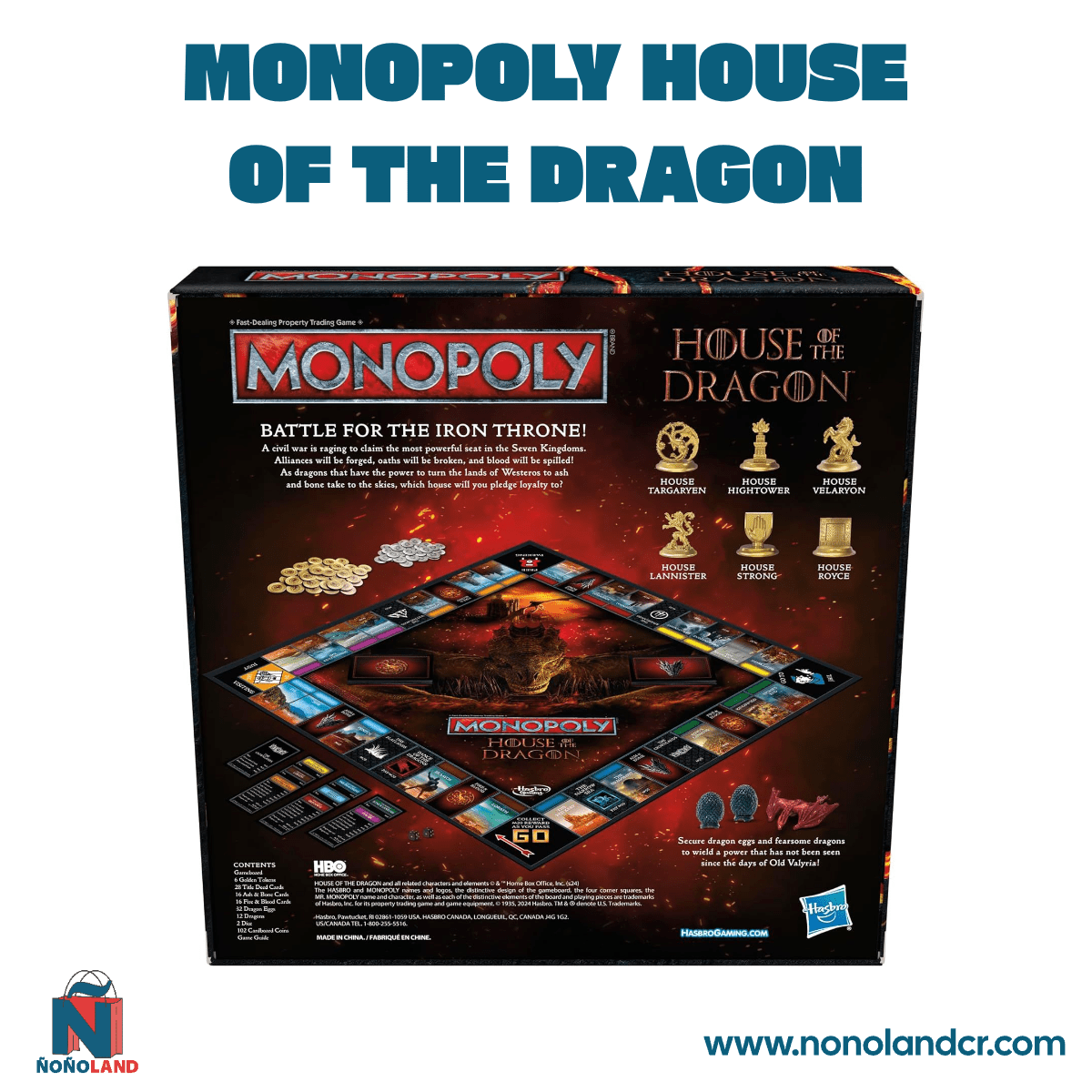 Monopoly House of the Dragon Edition (Idioma: Inglés) - ÑoñolandCR