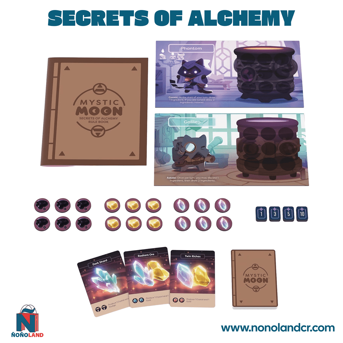 Mystic Moon: Secrets of Alchemy Expansión (Idioma: Inglés) - ÑoñolandCR
