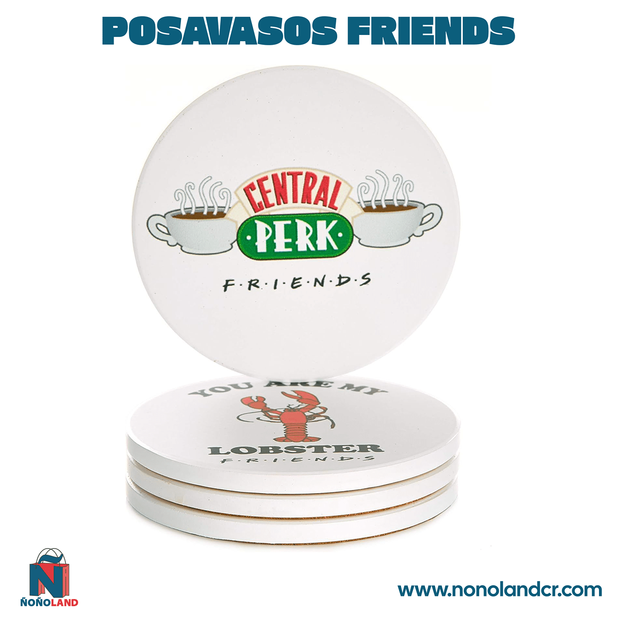 Posavasos Friends Set de 4 - ÑoñolandCR