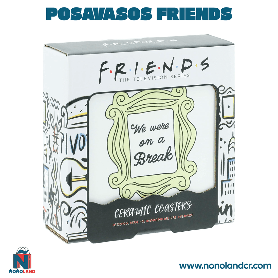 Posavasos Friends Set de 4 - ÑoñolandCR