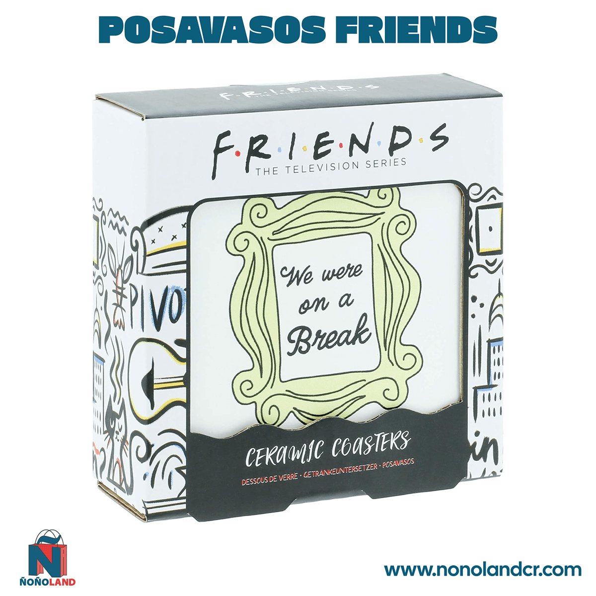 Posavasos Friends Set de 4 - ÑoñolandCR