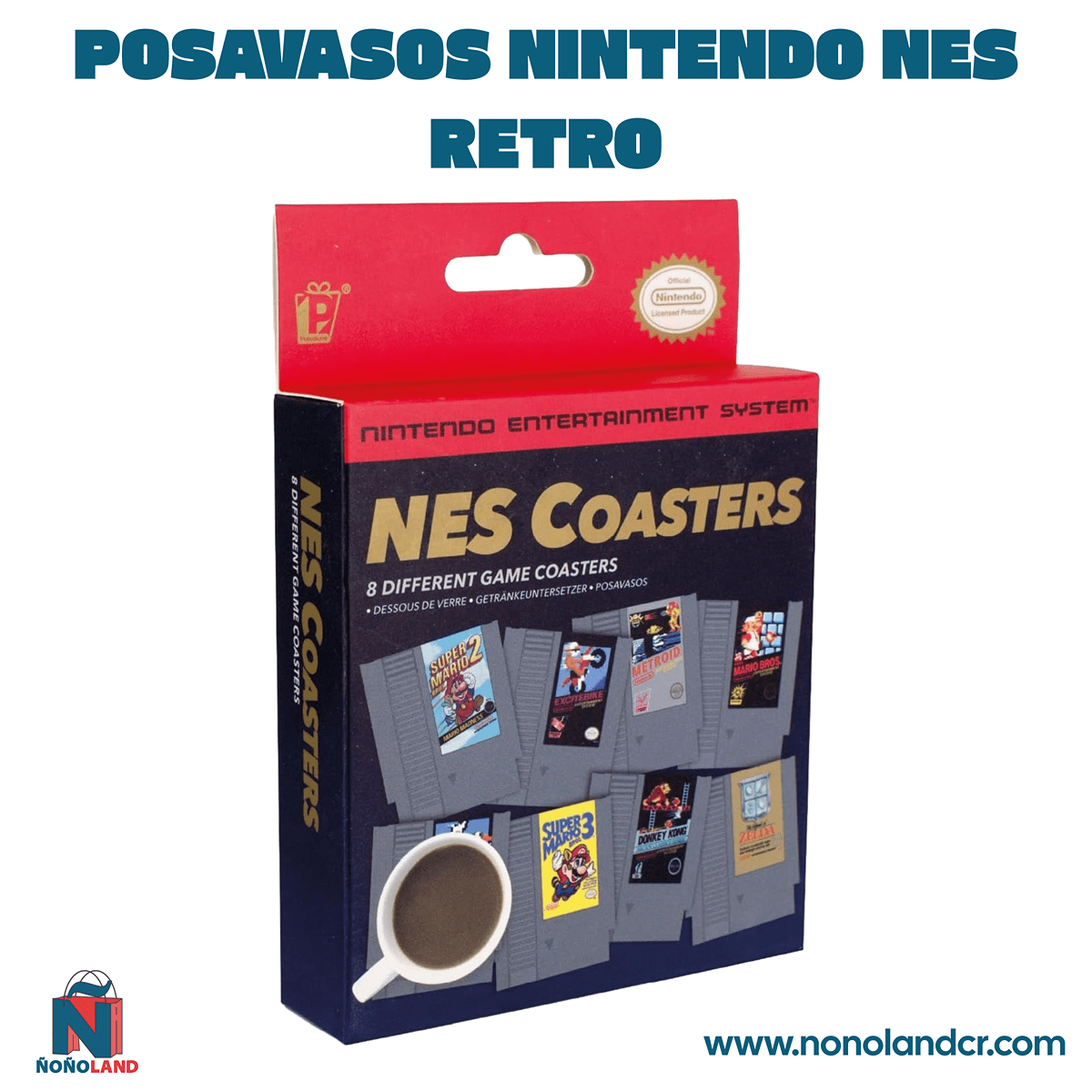 Posavasos Nintendo NES Retro - ÑoñolandCR