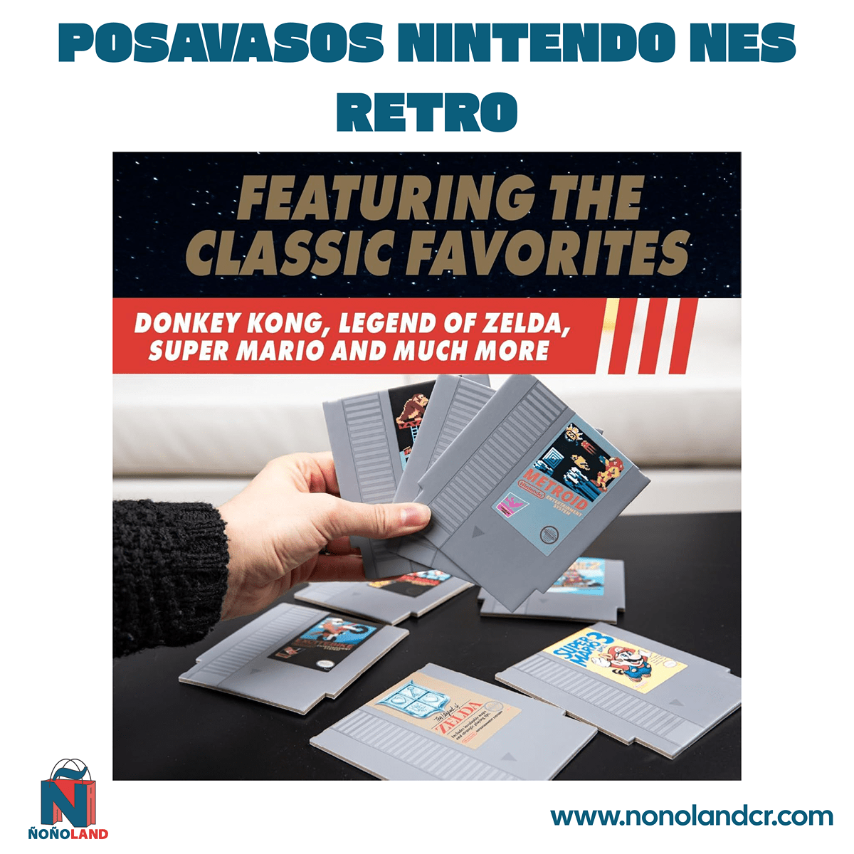 Posavasos Nintendo NES Retro - ÑoñolandCR