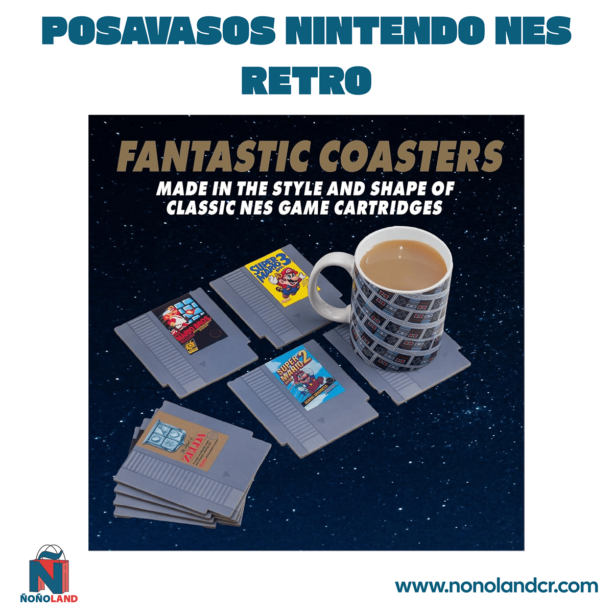 Posavasos Nintendo NES Retro - ÑoñolandCR