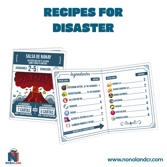 Recipes for Disaster (Idioma: Inglés y Español) - ÑoñolandCR