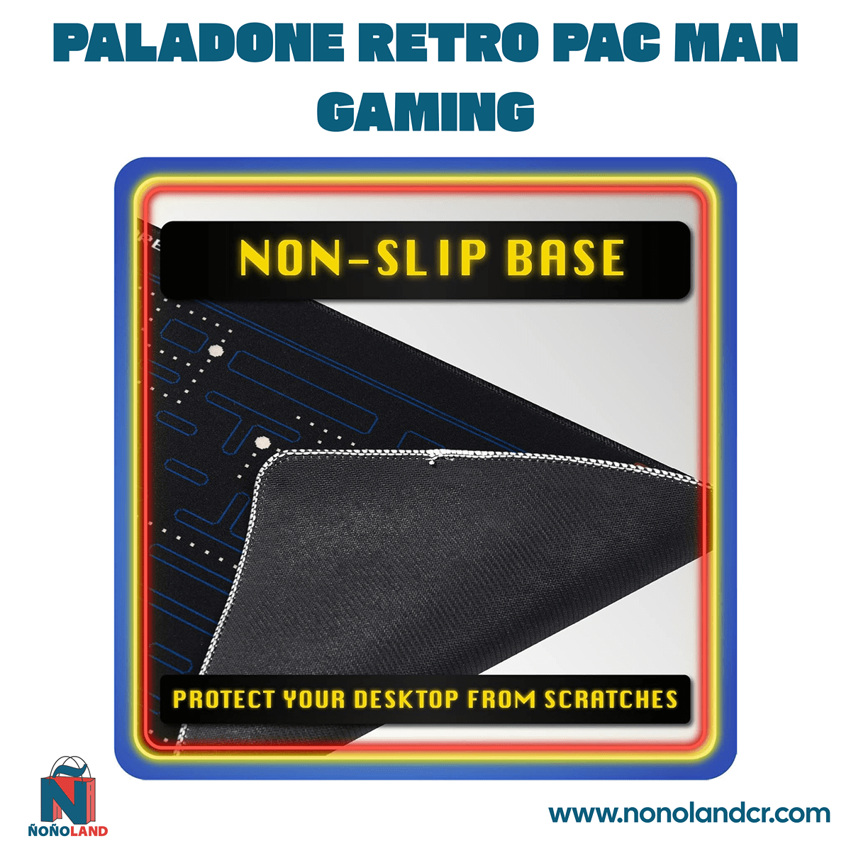Retro Pac Man Gaming Mouse Pad - Largo - ÑoñolandCR