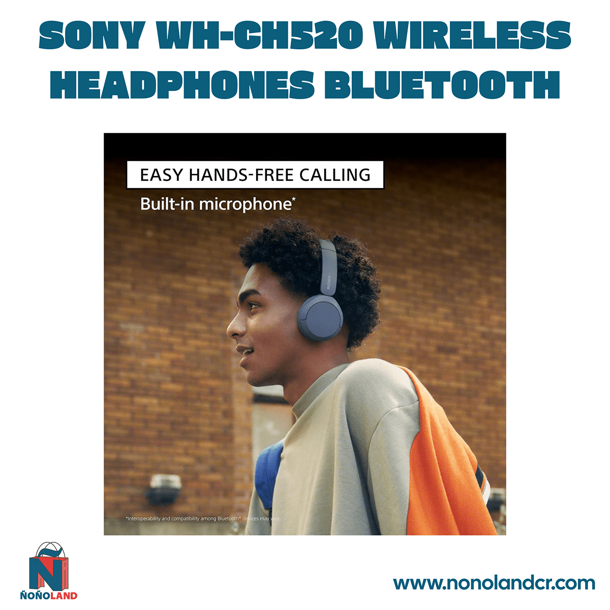 Sony WH - CH520 Wireless Headphones Bluetooth - ÑoñolandCR