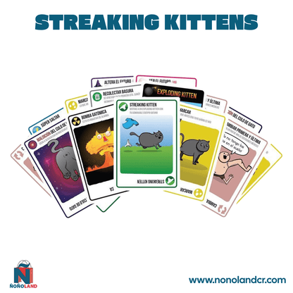 Streaking Kittens Expansion Pack de Exploding Kittens (Idioma: Inglés y Español) - ÑoñolandCR