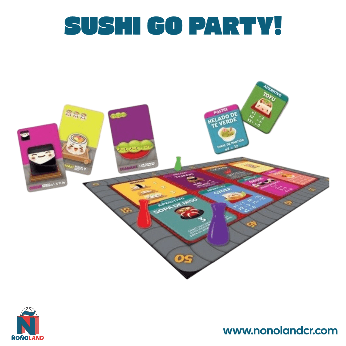Sushi Go Party! (Idioma: Inglés y Español) - ÑoñolandCR