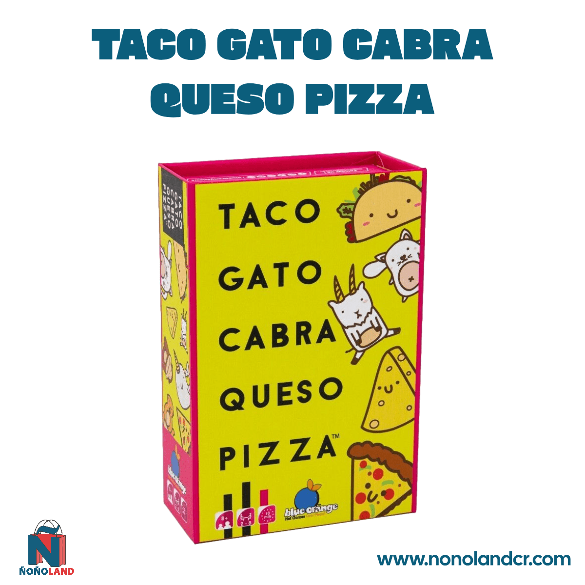 Taco Gato Cabra Queso Pizza (Idioma: Inglés y Español) - ÑoñolandCR