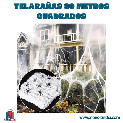 Telarañas 80 metros cuadrados - Decoraciones para Halloween - ÑoñolandCR
