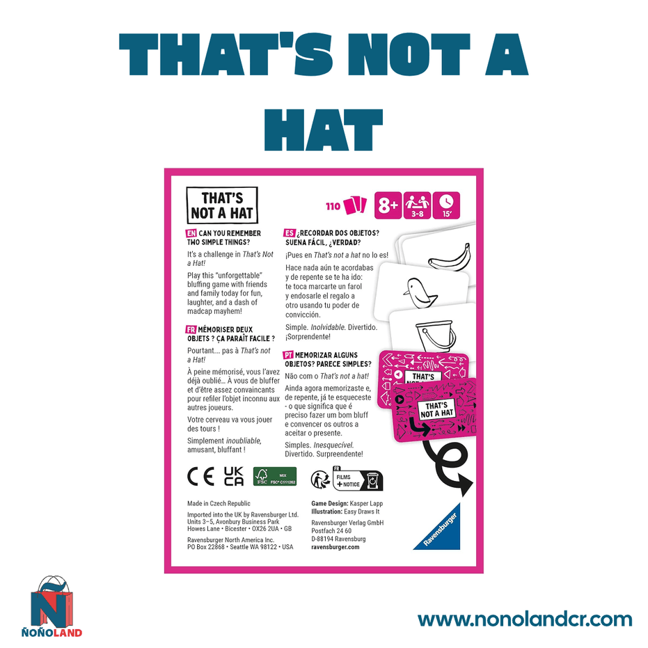 That's Not A Hat (Idioma: Multilingüe) - ÑoñolandCR