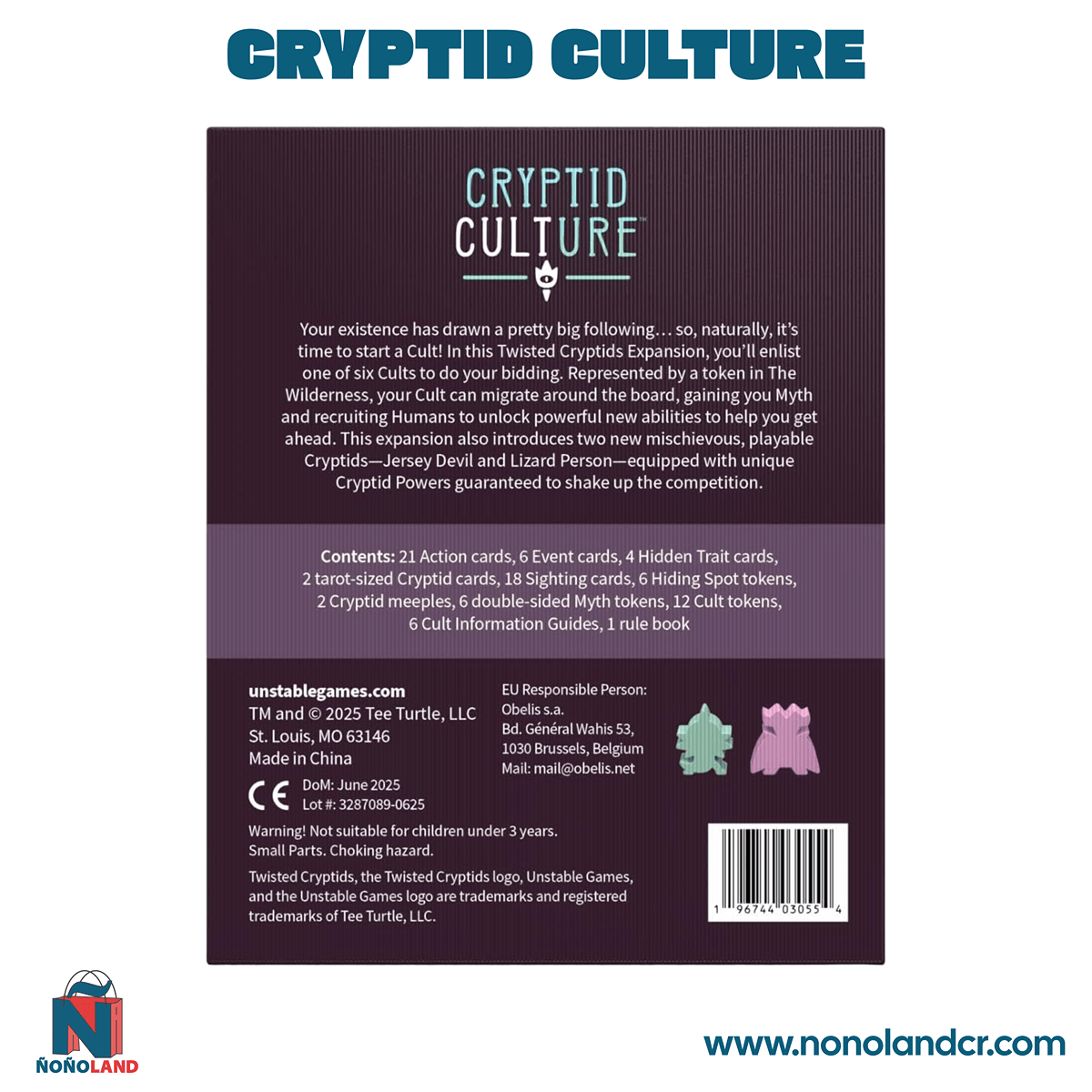 Twisted Cryptids Cryptid Culture Expansion (Idioma: Inglés y Español) - ÑoñolandCR